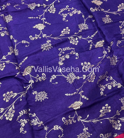 Semi Viscose / Semi Mysore Crepe Silk Variety - Embossed Design - VVSMC002