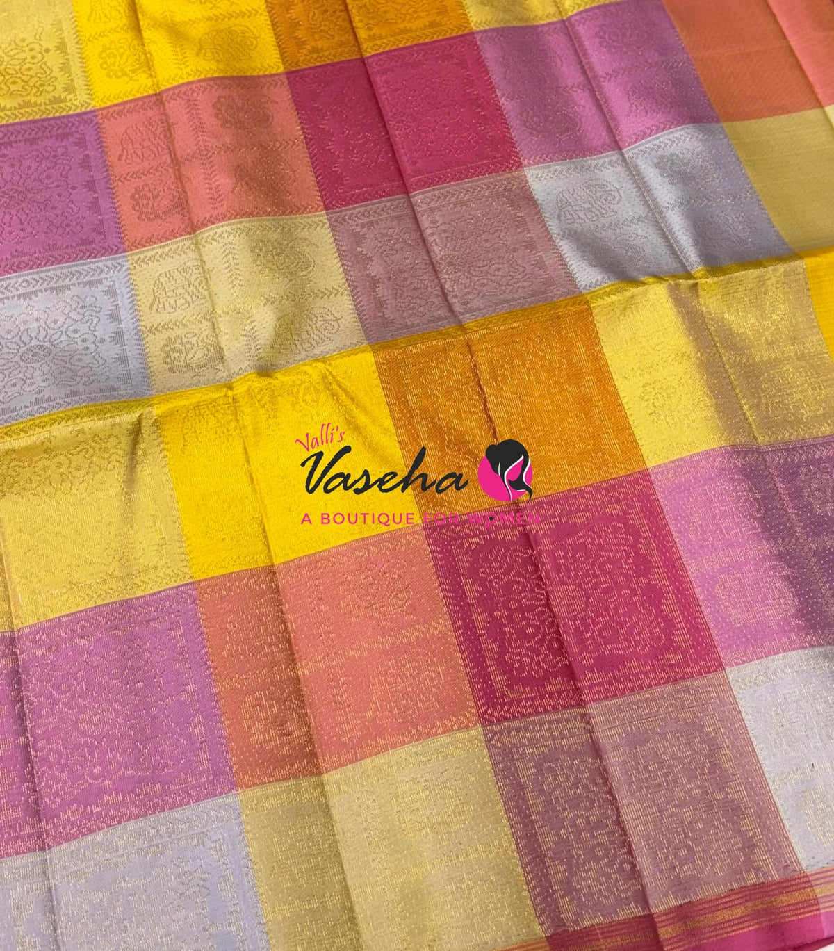 Pure Soft Silk Saree - Partly Pallu -  Half & Half Saree - VVPSS088