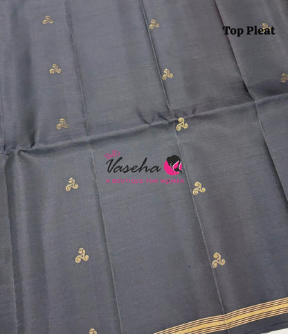 Pure Soft Silk Saree - Partly Pallu -  Half & Half Saree - VVPSS088