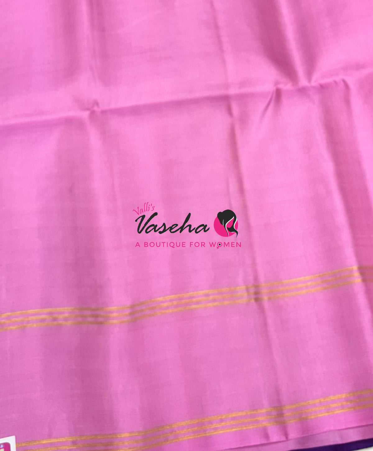 Pure Soft Silk Saree  - Purple & Light Pink Combo - VVPSS134