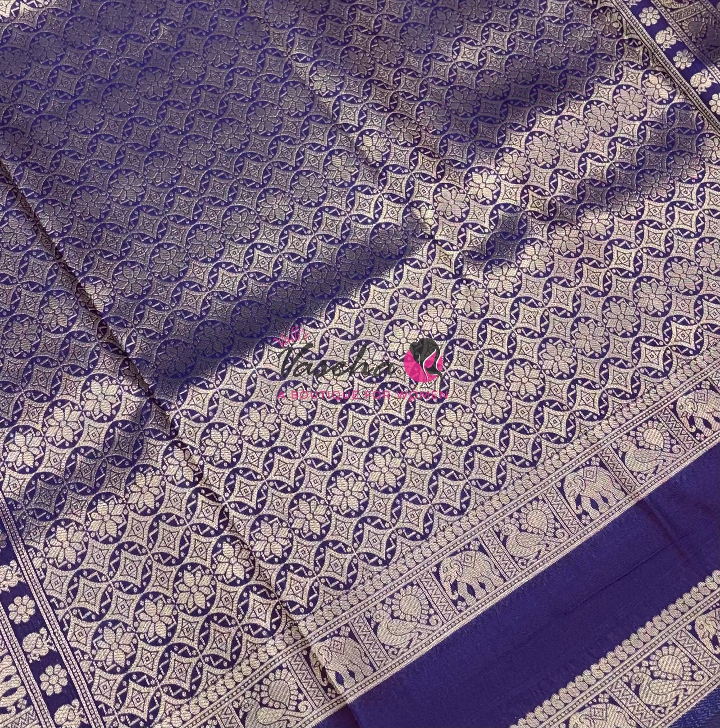 Semi Soft Silk - Onion Pink With Purple- VVSSS036