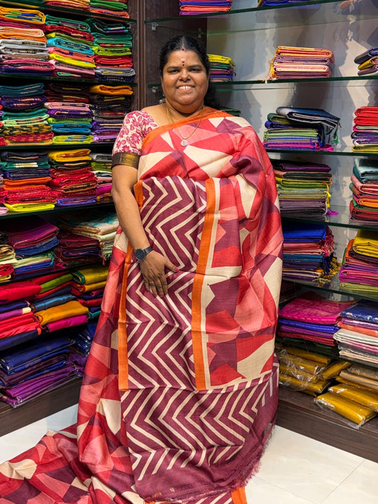 Pure Tussar Silk  - VVPTS001