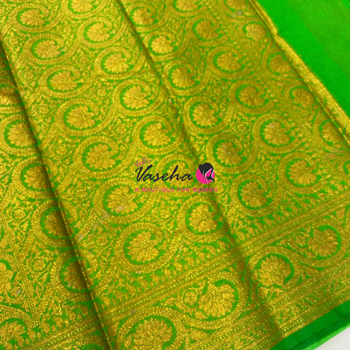 40% less - Offer Saree - Semi Banarsi Silk Saree - VVDS008