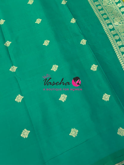 Semi Soft Silk -  Green  With Green - VVSSS038