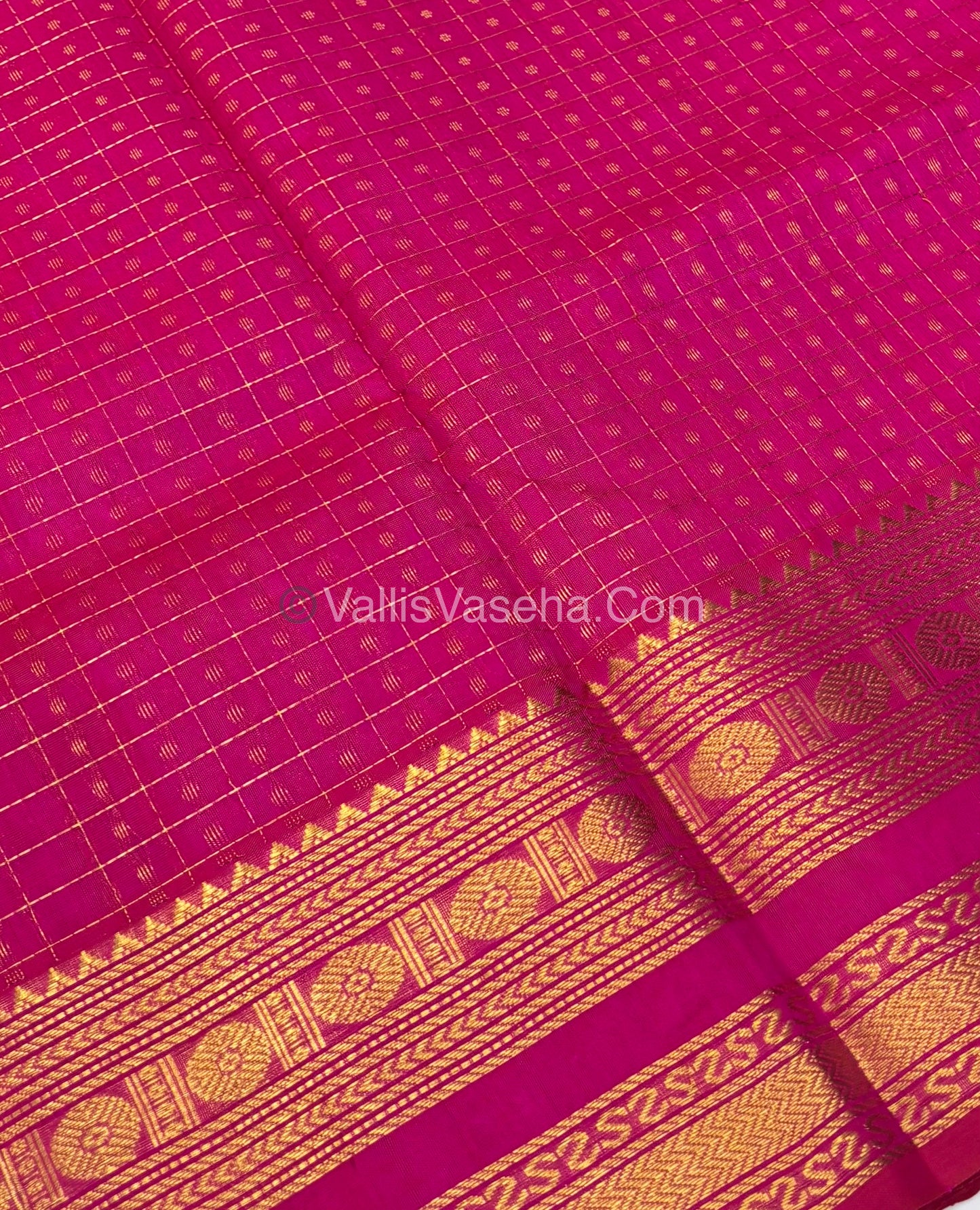 Pure Silk Cotton Saree | Pink Shade |Lakshadeepam Design VVPLD002