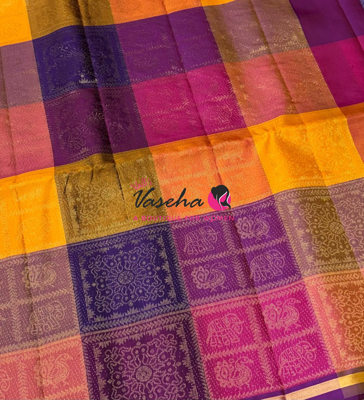 Pure Soft Silk Saree - Partly Pallu -  Half & Half Saree - VVPSS088