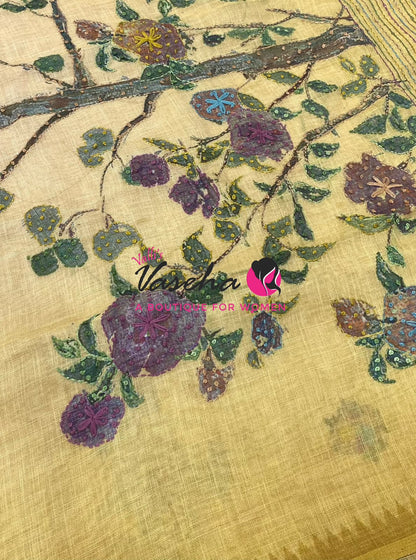 French Knot - Tissue Saree  - VVLFN024