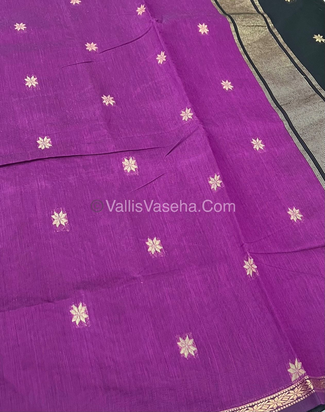 Semi Maheshwari Silk Cotton Saree - VVMSC002