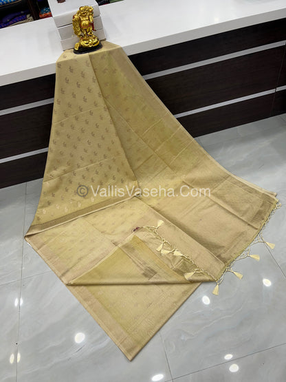 Banarasi - Heritage Silk - Semi Kathan Silk - Cream Shade - VVBHS003