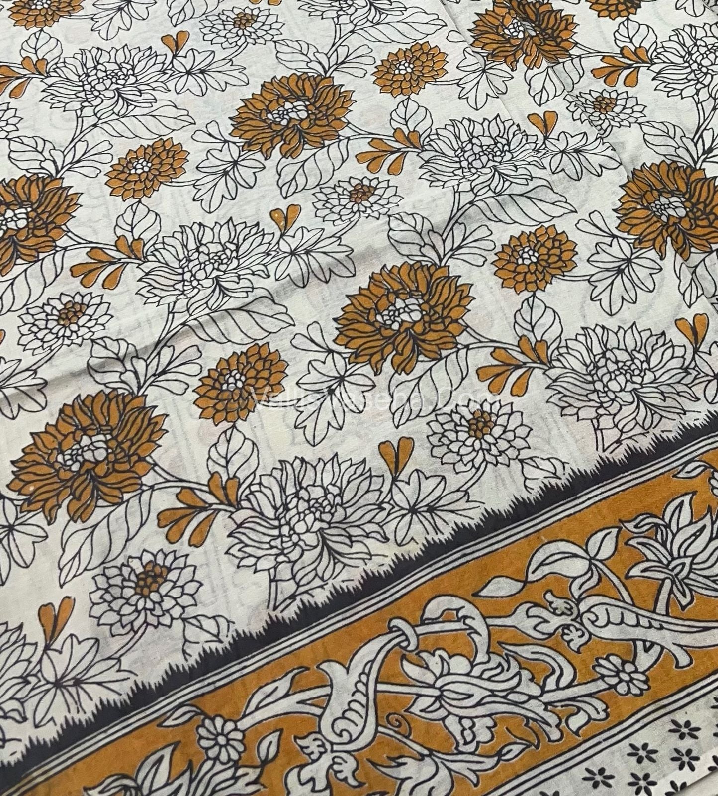 Pure Kalamkari Cotton Saree - VVPKC002