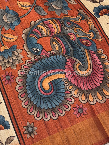 Art Silk / Semi Gicha Tussar Saree  - VVSGT003