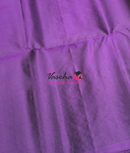 Pure Soft Silk Saree  -  Purple Shade - VVPSS094
