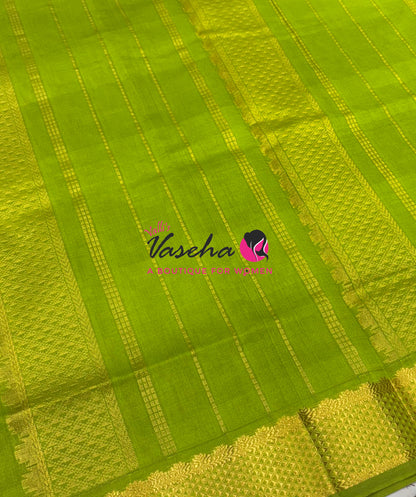 Semi Silk Cotton Saree |Pazhum Pazhamum Checks Design |VVSSC020