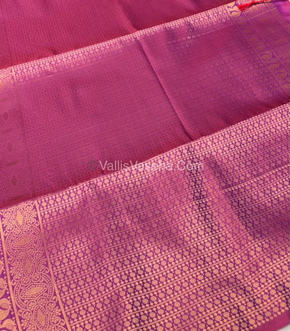 Semi Soft Silk   - Borderless - Contemporary Design - Purple Shade -VVSSS012