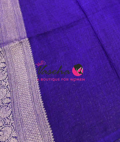 Banarasi - Heritage Silk - Semi Kathan Silk - Violetish Purple Shade - VVBHS010