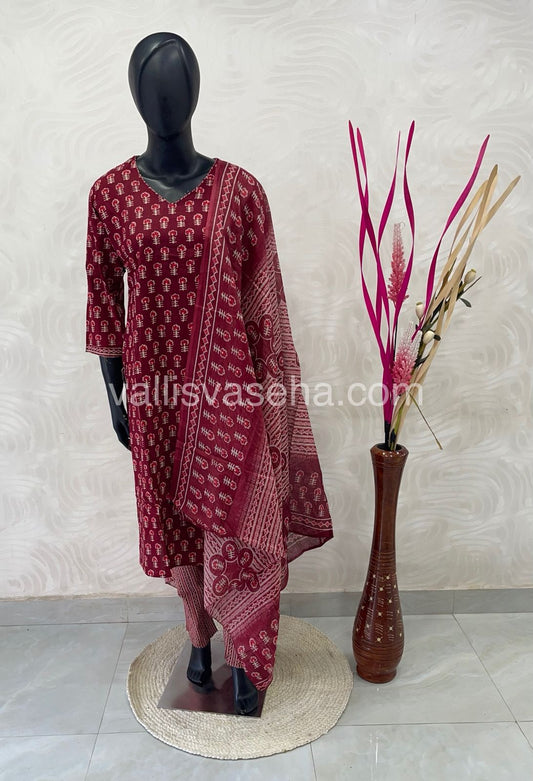 Ready Made - Salwar, Kameez & Duppatta(3pc) - Printed - VVRBS002