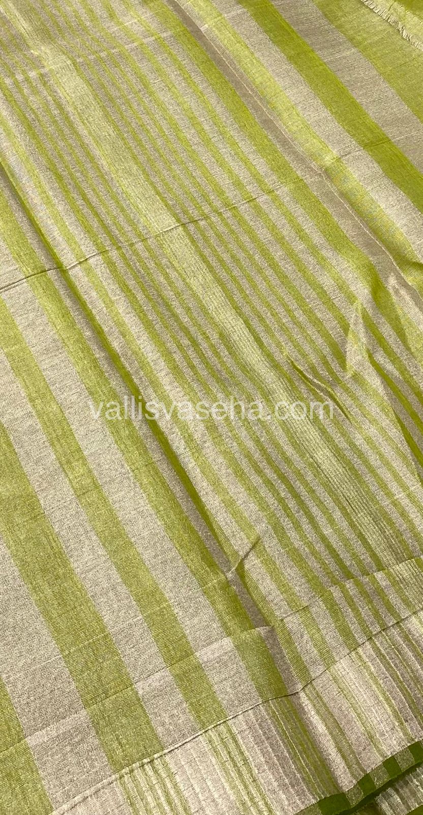 Semi Tussar Silk - Green Shade - VVSTS001