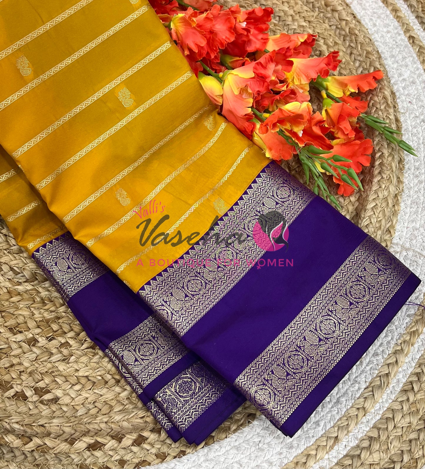 Semi Bridal Kanchi Silk  - Korvai - Premium- VVSKS008