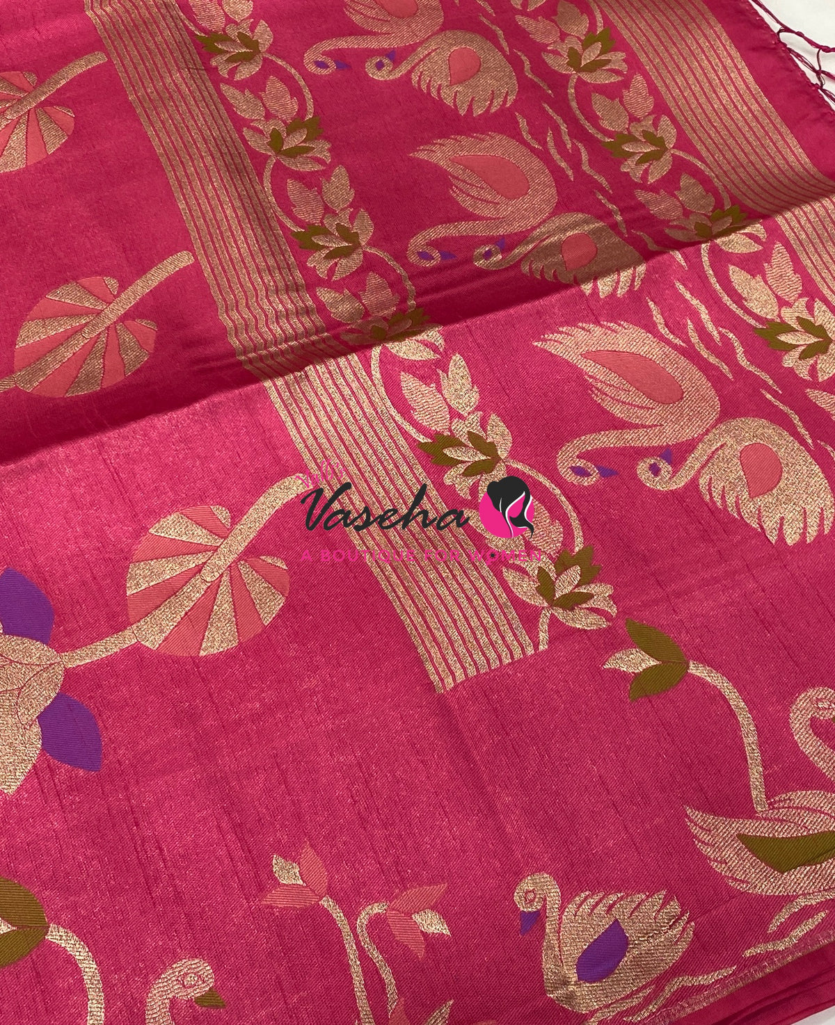 Banarasi - Heritage Meenakari Silk - Pink Shade - VVBHS013