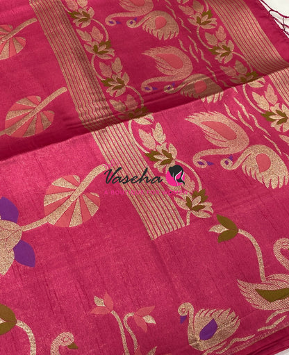 Banarasi - Heritage Meenakari Silk - Pink Shade - VVBHS013