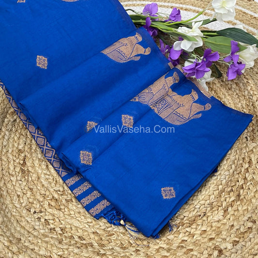 Mulberry Semi Silk - Blue Shade - VVMSS001