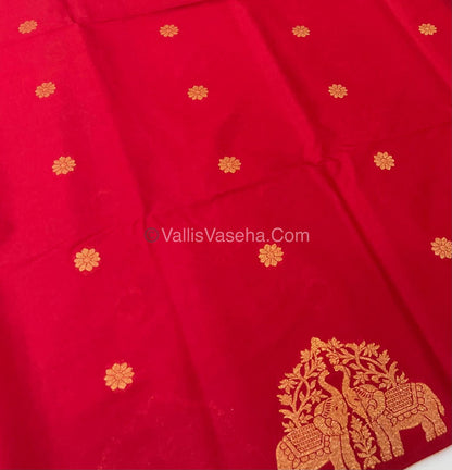 Mulberry Semi Silk - Red Shade - VVMSS003