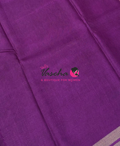 Casual Wear - Fancy Printed Silk  - Wine  Shade - VVFPS001