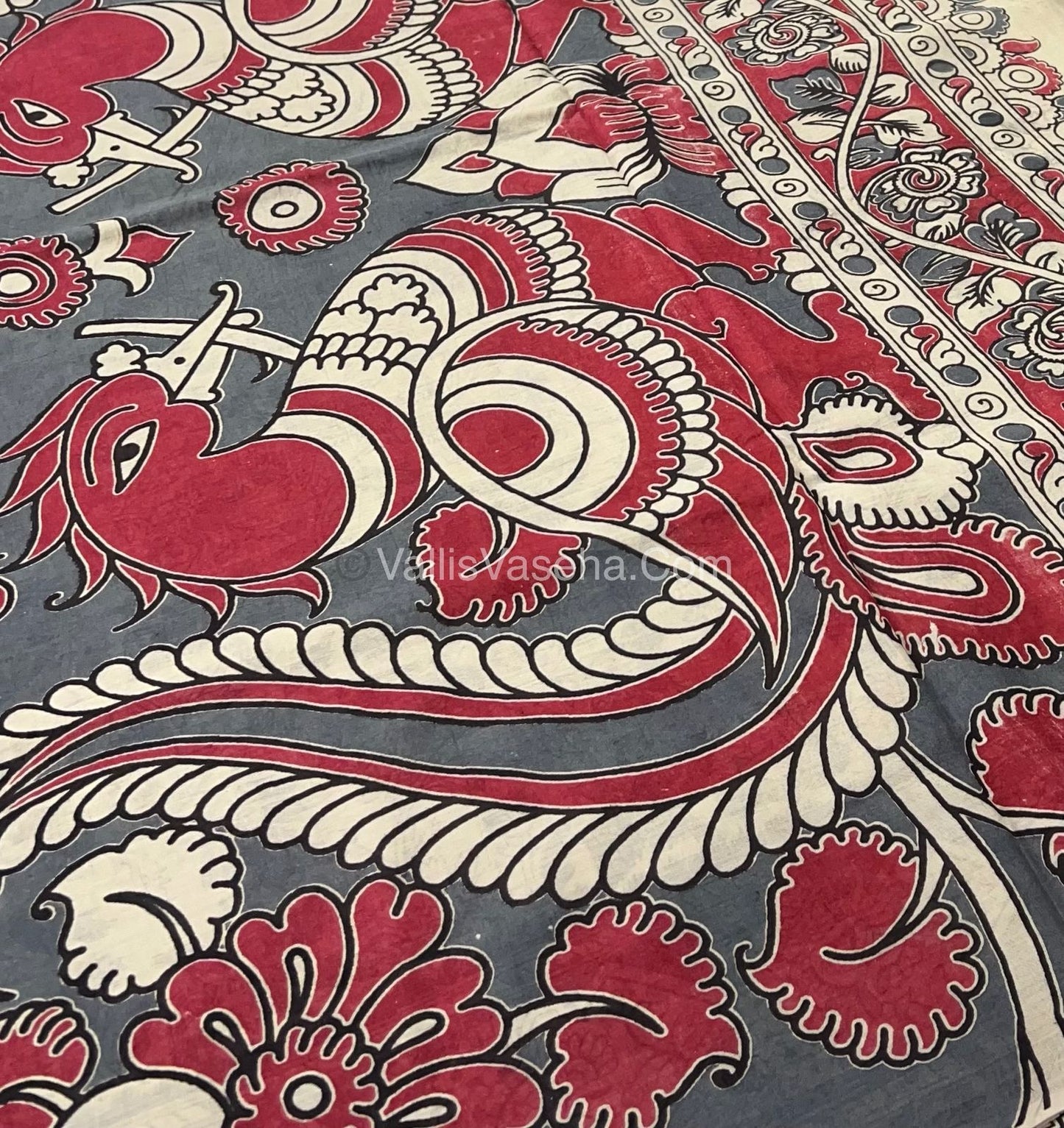 Pure Kalamkari Cotton Saree - VVPKC002