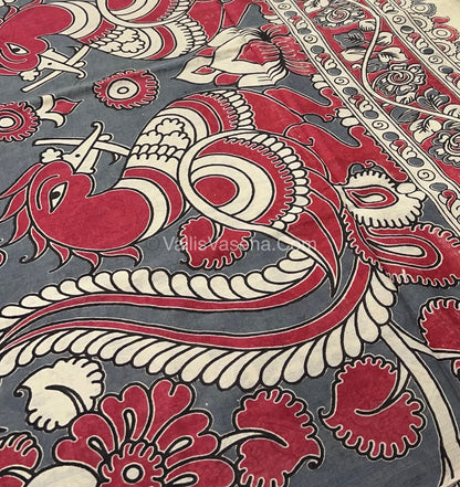 Pure Kalamkari Cotton Saree - VVPKC002