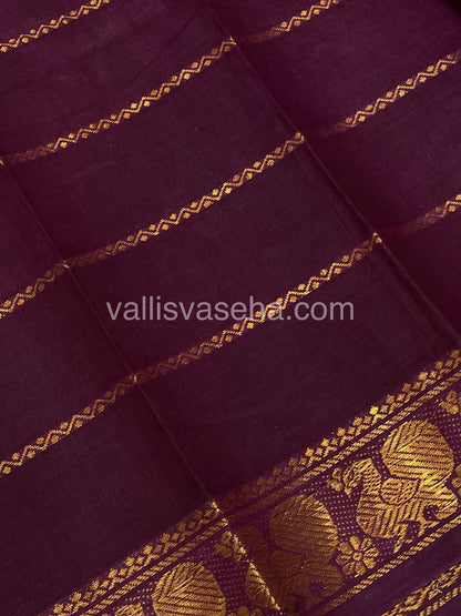 Sungudi Cotton Saree  - Tamil Letters Print - VVSTP001