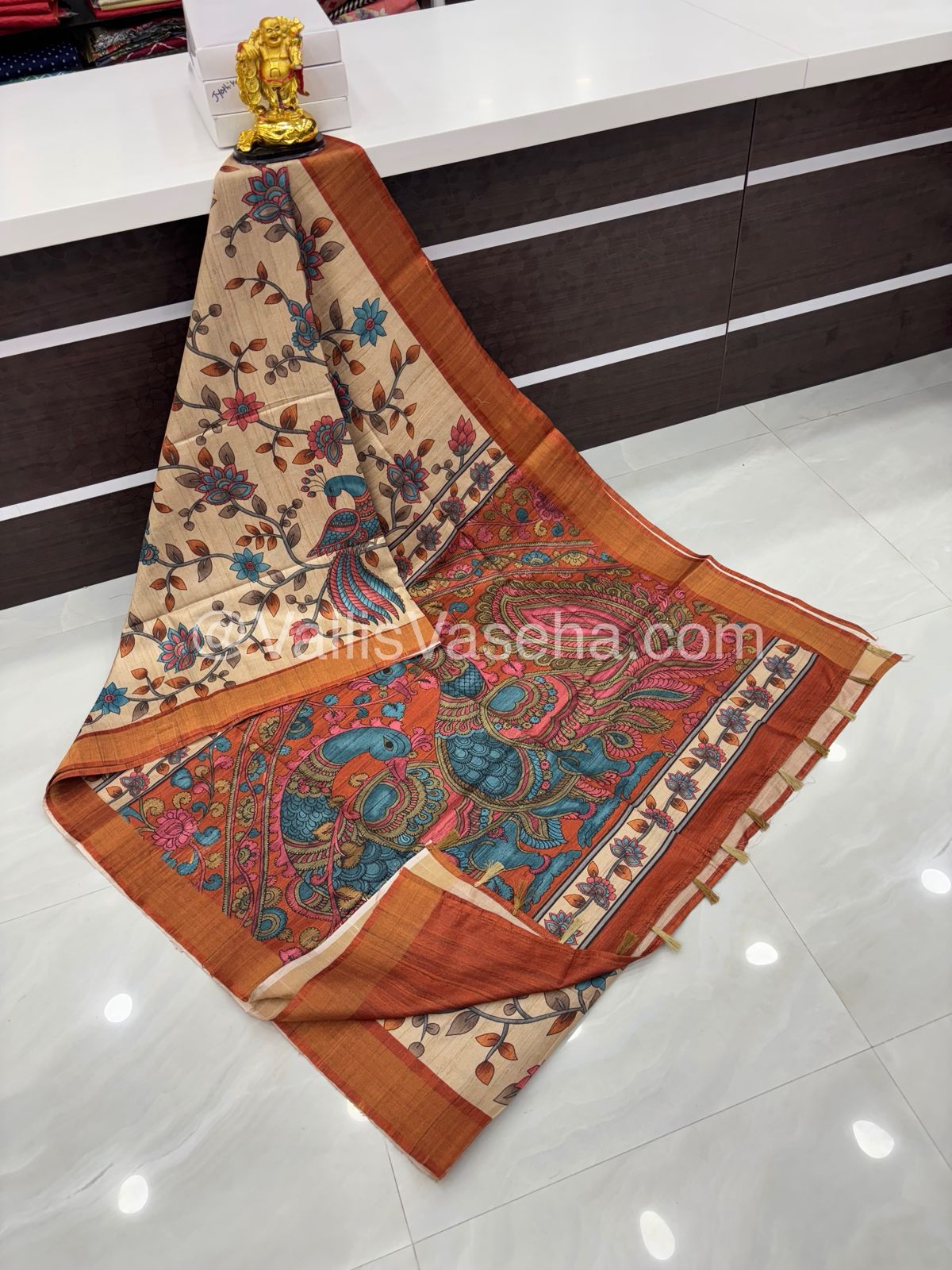 Art Silk / Semi Gicha Tussar Saree  - VVSGT003