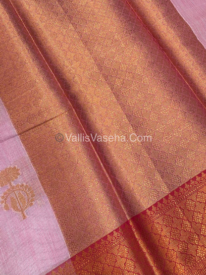 30% less - Offer Saree - Semi Banarasi Tissue Silk Saree - VVDS007