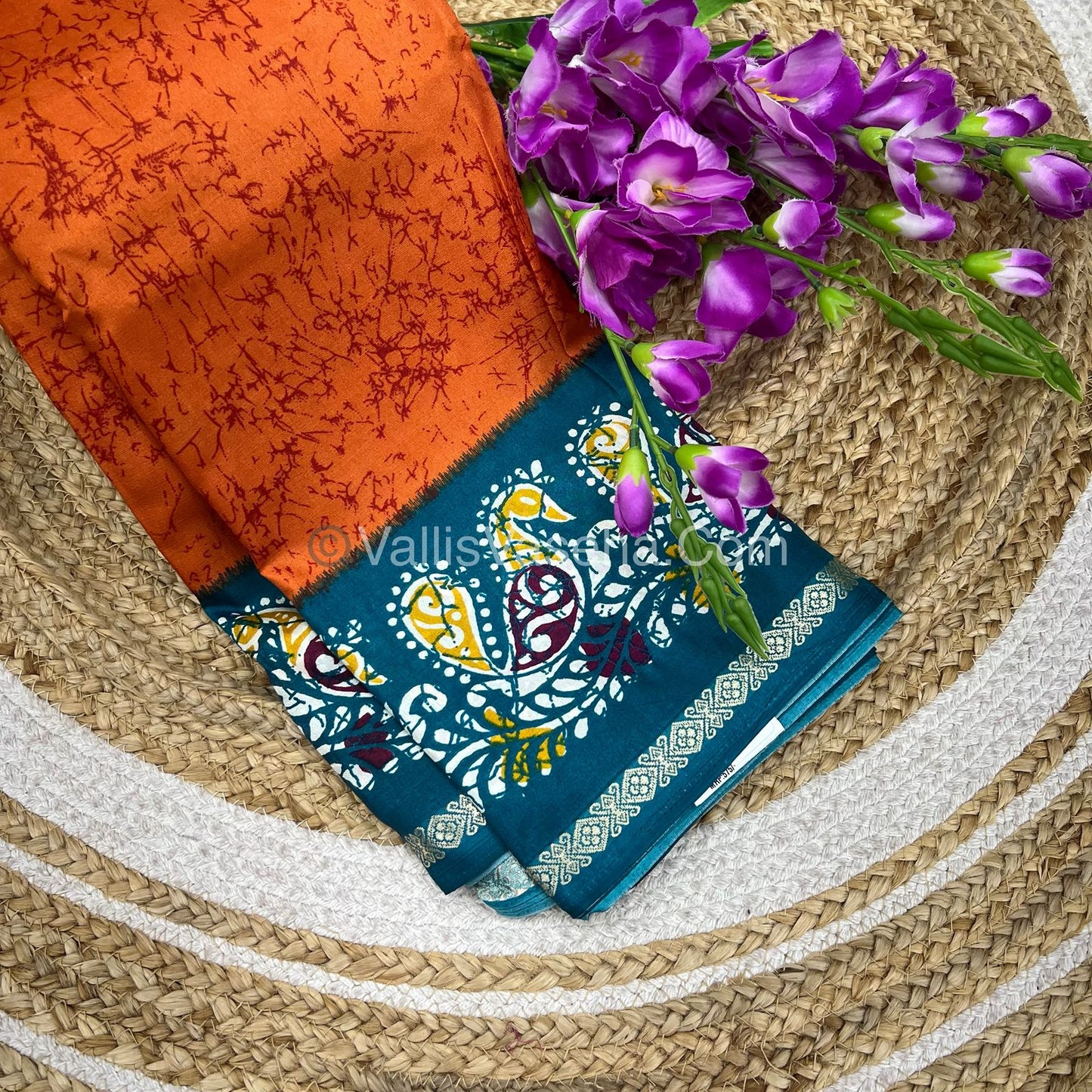 Budget Friendly Sarees - Casual Wear Sarees - Crackle Silk - VVCS002