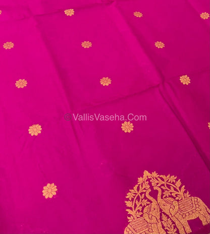 Mulberry Semi Silk - Dark  pink  Shade - VVMSS003
