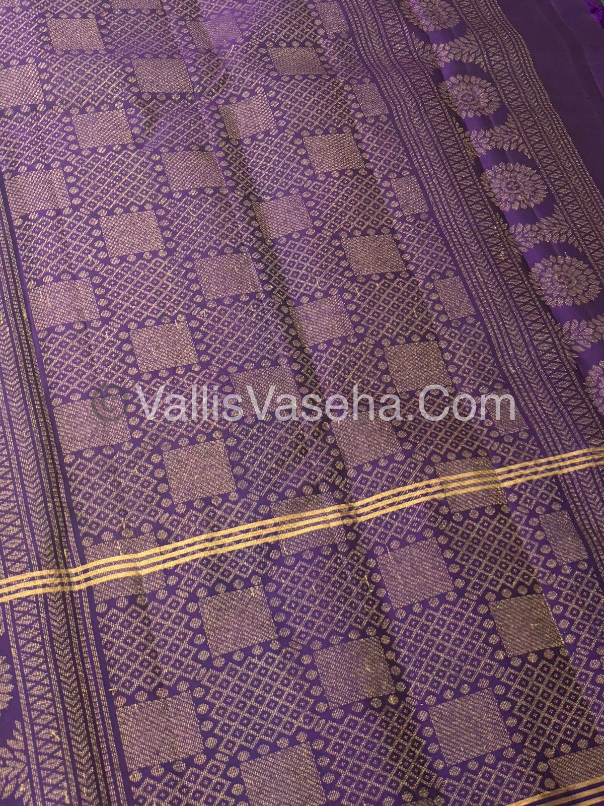 Half Mix - Pure Soft Silk Saree - Long Retta Petta Border with Butta - VVPSS075