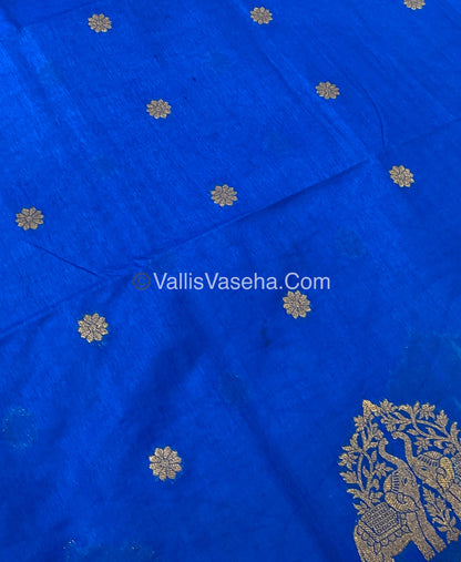 Mulberry Semi Silk - Light Blue Shade - VVMSS003