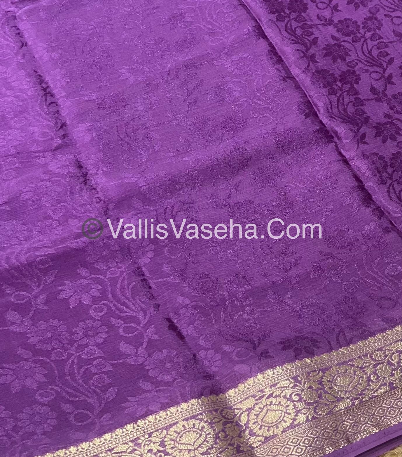 Semi Viscose / Semi Mysore Crepe Silk Variety - Embossed Design - VVSMC002