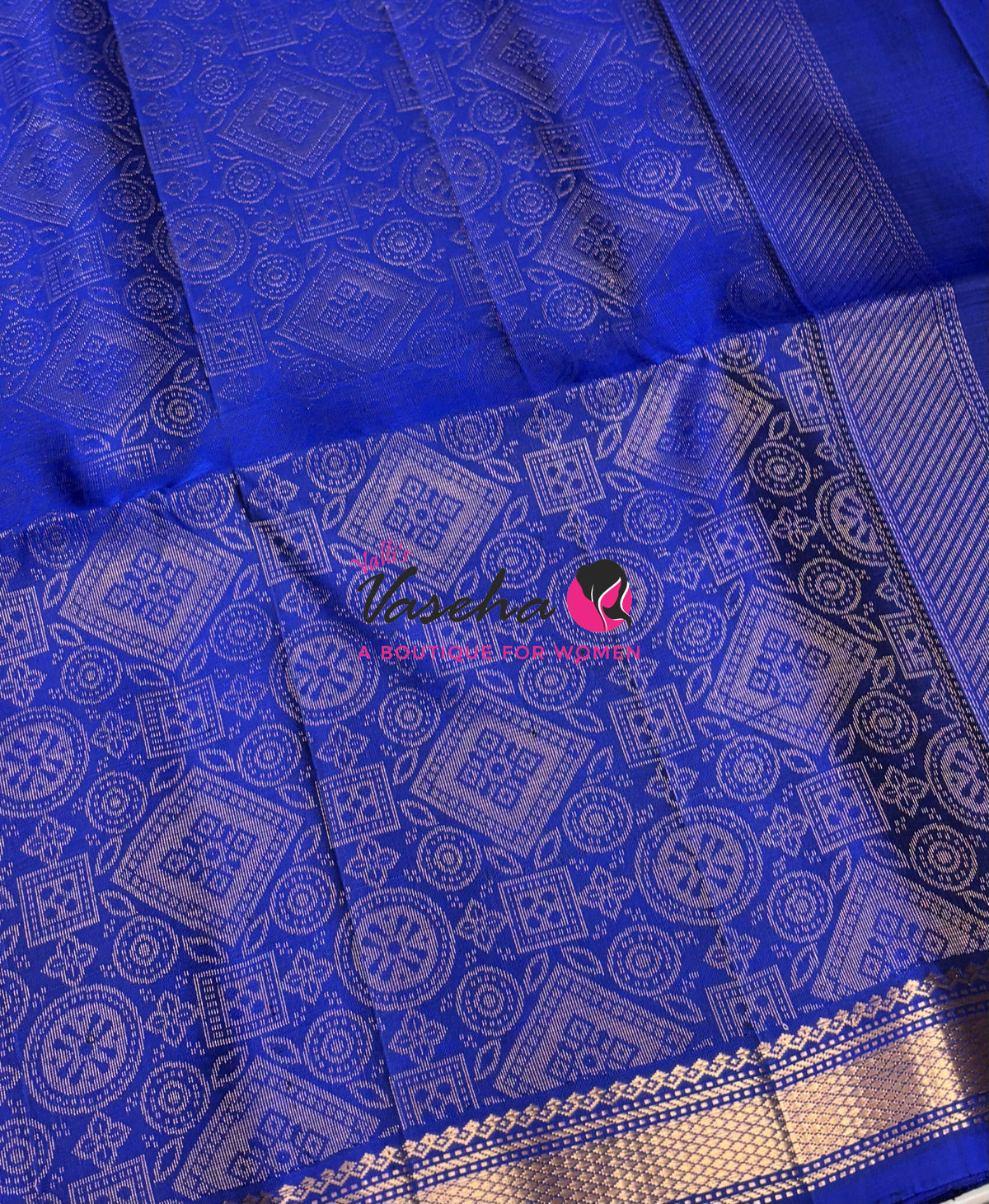 Pure Soft Silk Saree  - Blue Shade - VVPSS144
