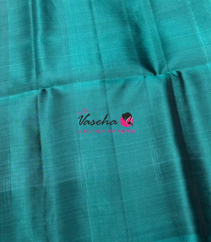 Pure Soft Silk Saree  - Vairavoosi Pattern - Violetish Purple With Blue - VVPSS095