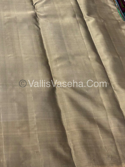 Half Mix - Pure Soft Silk Saree - VVPSS075