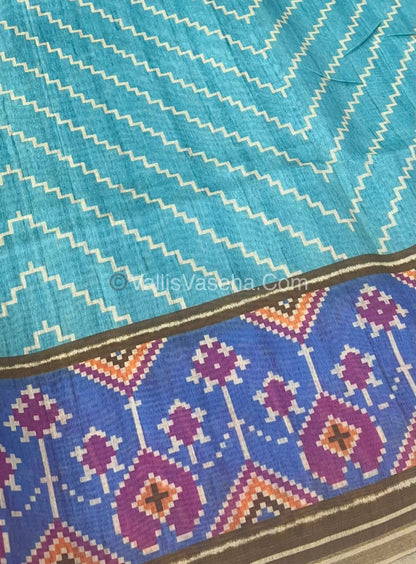 Semi Tussar Saree  - VVSTS009