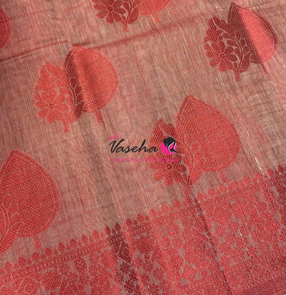 40% less - Offer Saree - Semi Banarsi Silk Saree - VVDS008