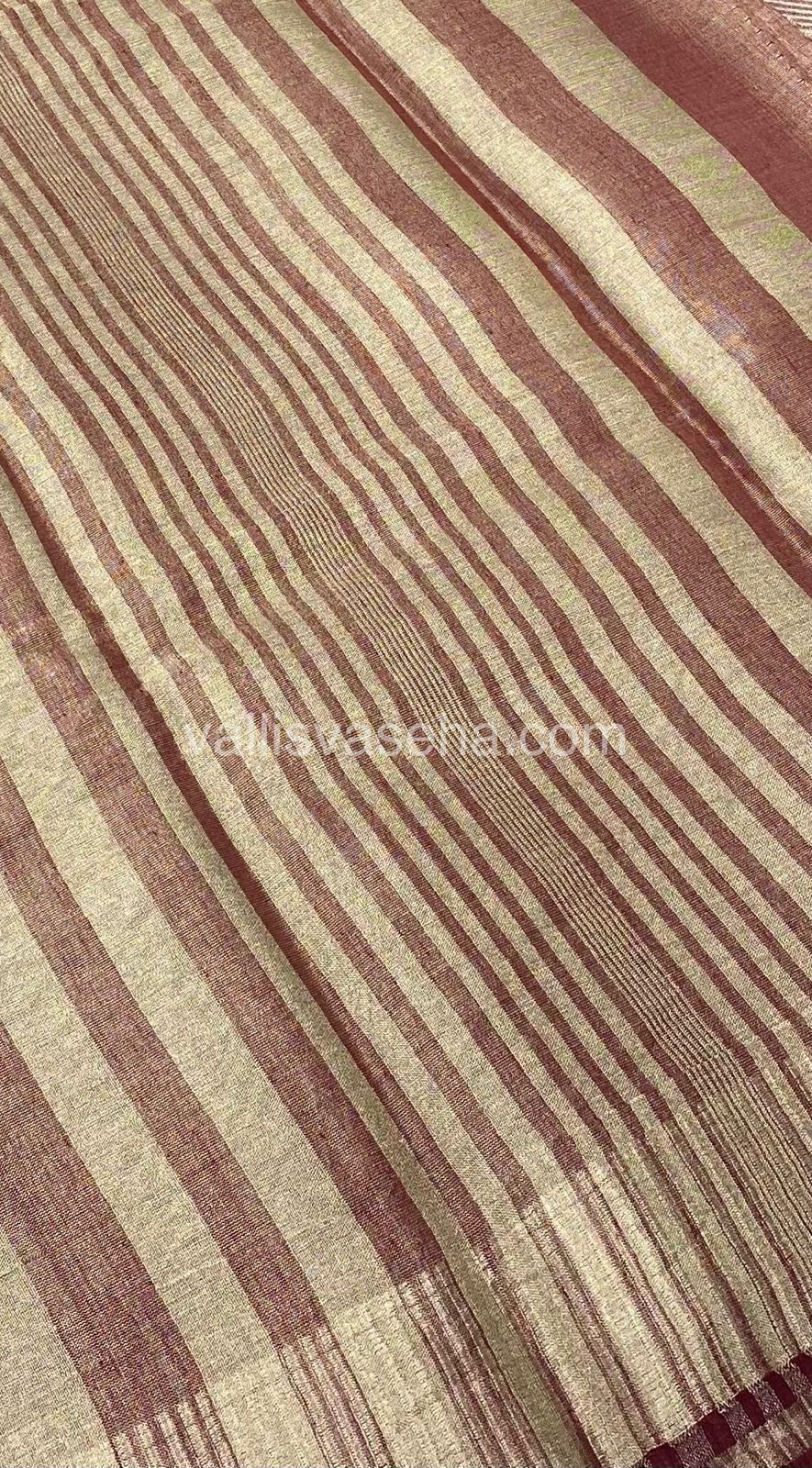 Semi Tussar Silk - Meroon Shade - VVSTS001