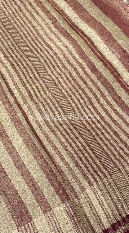 Semi Tussar Silk - Meroon Shade - VVSTS001