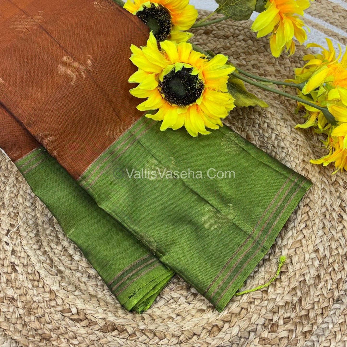 Half Mix - Pure Soft Silk Saree - Long Retta Petta Border with Butta - VVPSS076