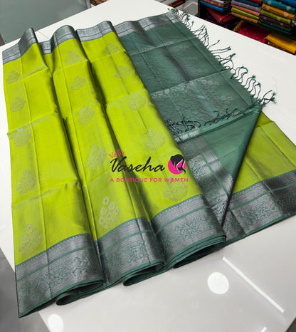 Pure Soft Silk Saree - Kanchi Border - VVPSS033