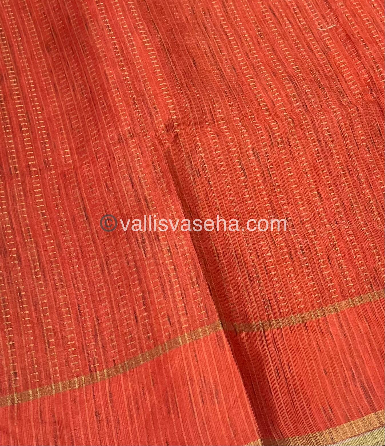 Semi Tussar Silk - Vairavoosi Design - VVSTS037