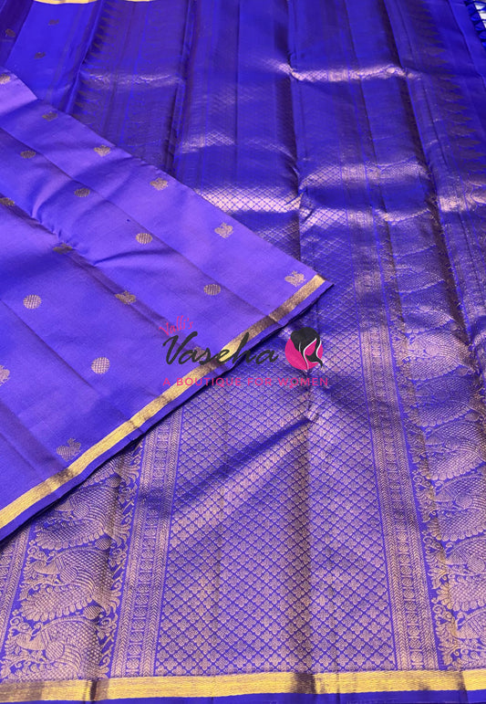 Pure Kanchipuram Silk Saree - Lavender Shade - VVPS050