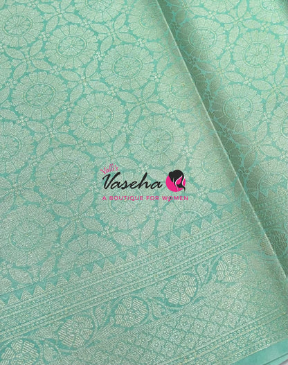 30% less - Offer Saree - Semi Banarasi Saree - VVDS009