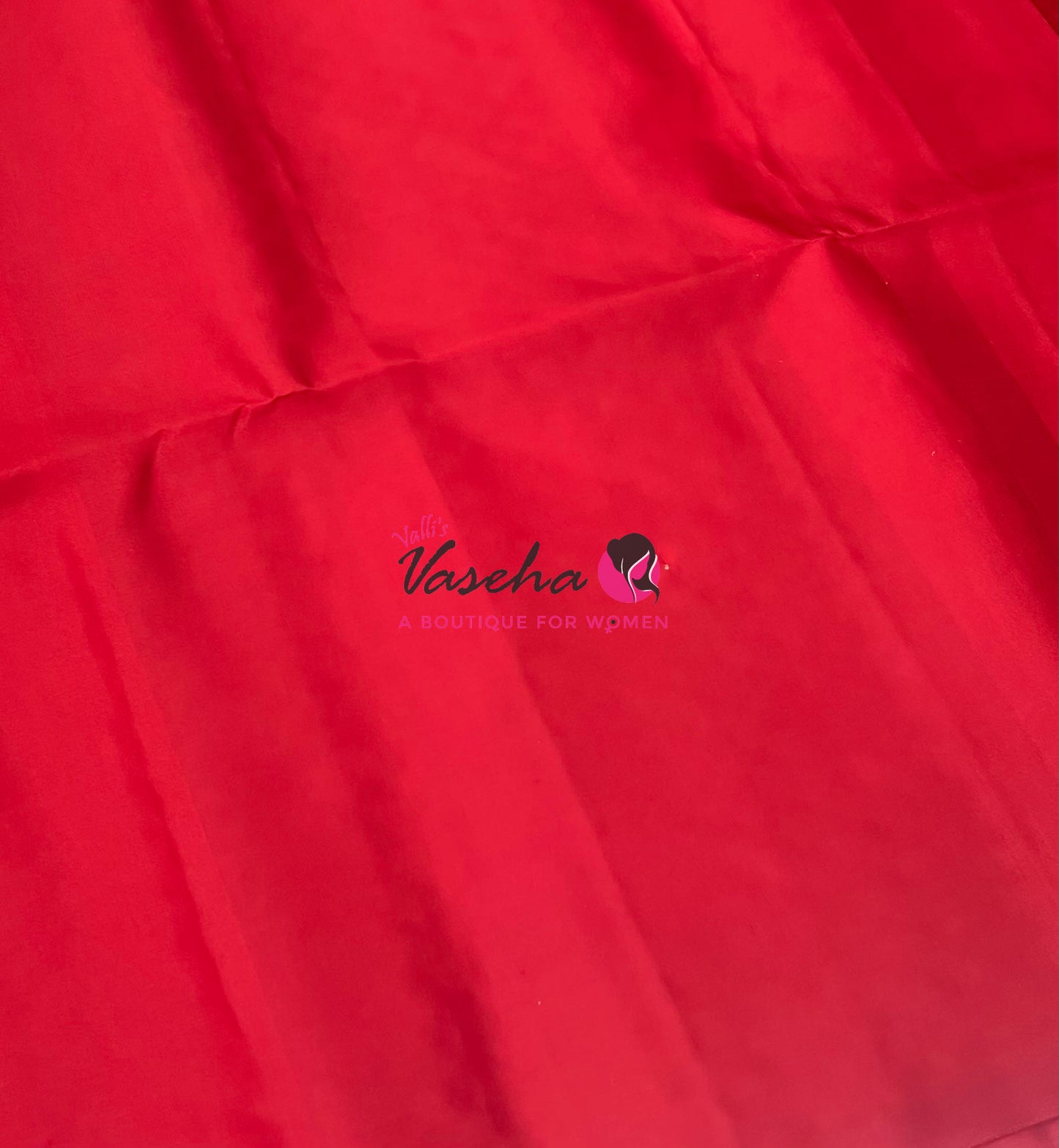 Pure Soft Silk Saree - Border Less - Red Shade - VVPSS078